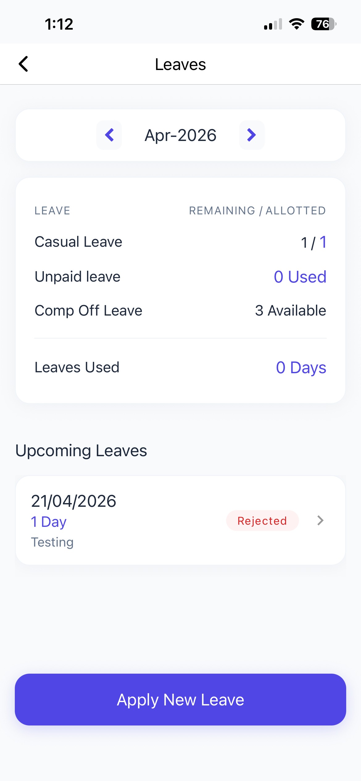 HR Fusions Leave Management